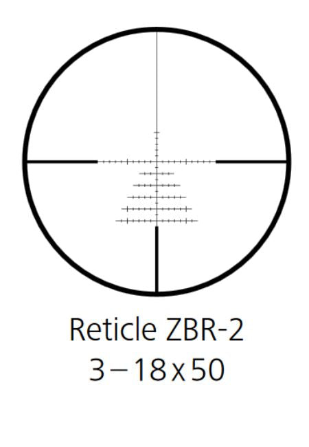 ZEISS Conquest V6 3-18x50 Ret 92 ZBR ASV H Riflescope - Clast