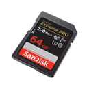 SanDisk Extreme PRO SDXC 64GB 200MB/s R 90MB/s W UHS-I U3 C10 V30 Card