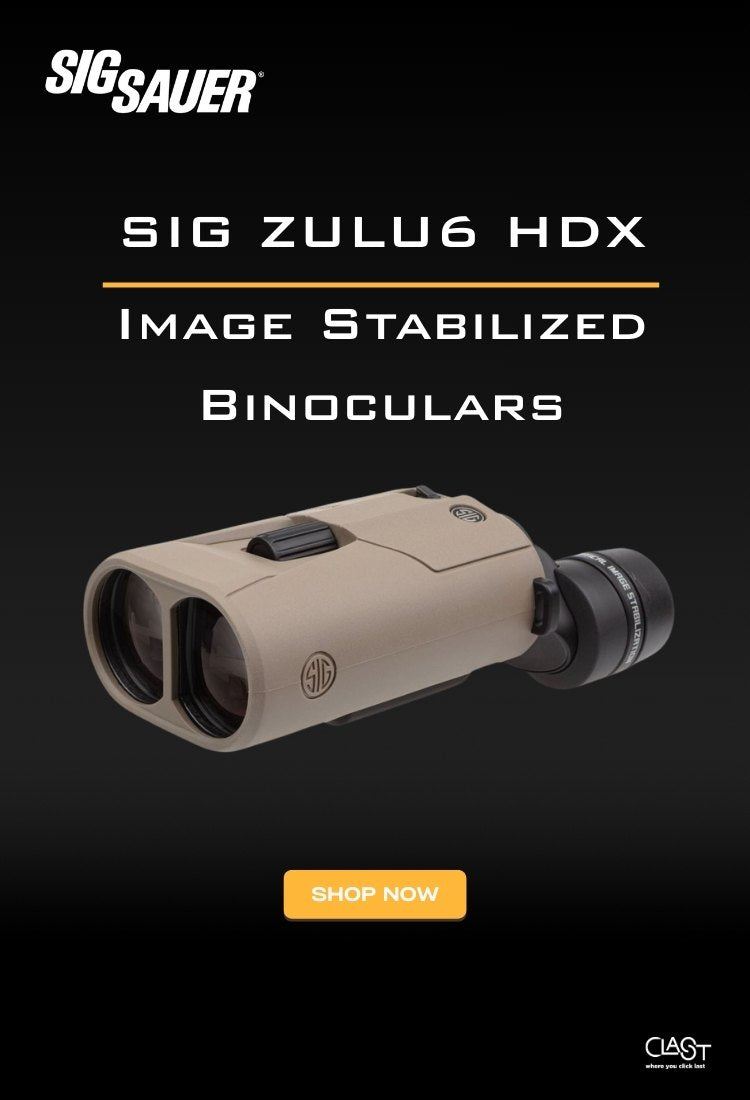 SIG ZULU6 HDX BINOCULAR 16X42mm Image Stabilized Binoculars