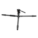 Vanguard VESTA GO 264CV12 Carbon Fiber Tripod with PV-12 Video Head - Clast