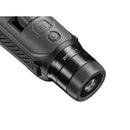 A close-up of a black Zeiss STG 6 rangefinder or surveyor's transit device, showing the eyepiece, objective lens, textured grip, and control buttons against a solid white background.