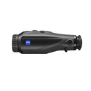 A black Zeiss monocular telescope shown horizontally against a plain white background.