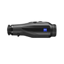 A black Zeiss monocular telescope shown horizontally against a solid white background.