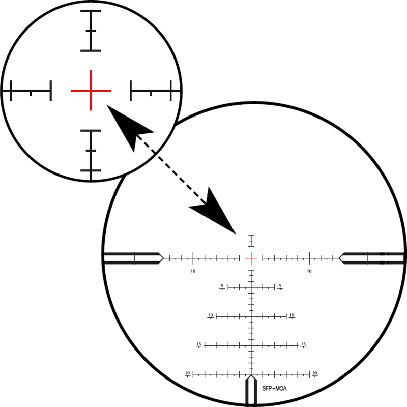 ZEISS Conquest V4 4-16x50 ZBi illum Ret (68) Ballistic Turret capped wind Riflescope