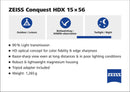 Zeiss Conquest HDX 15x56 Binoculars - Clast