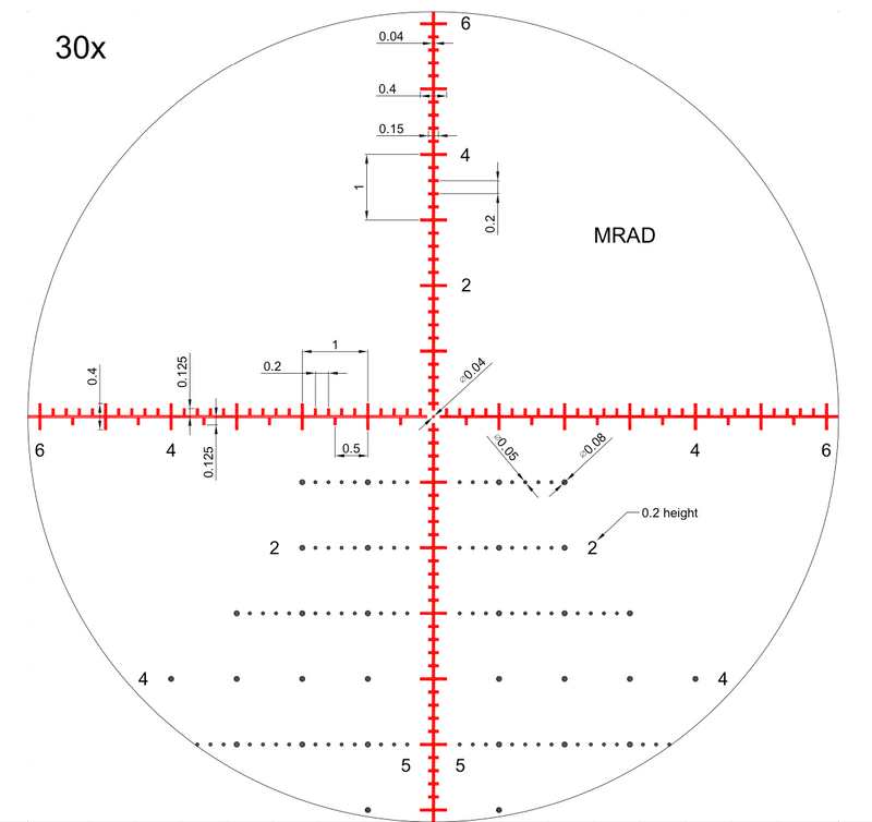 Nikko Stirling 34mm First Focal Plane 4-16x44 Skeleton HMD Reticle Illuminat - Clast