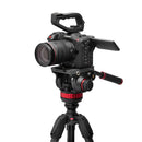 Manfrotto 502 Video Head and 055 Carbon Fibre 4-Section Tripod Kit - Clast