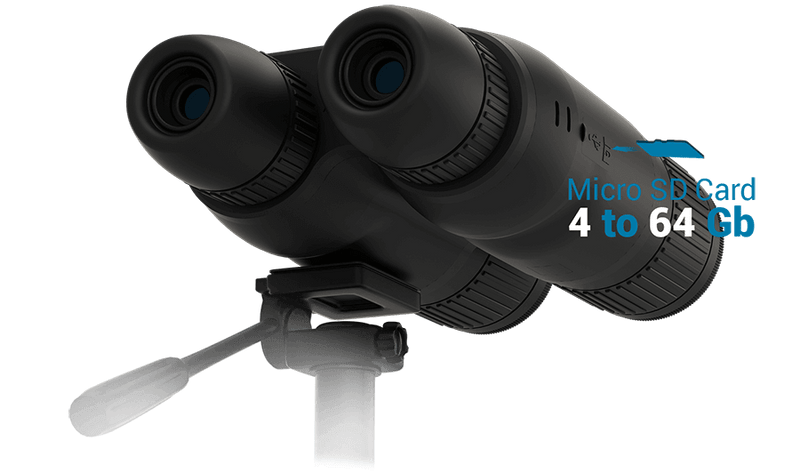 ATN BINOX 4K 4-16X Smart Ultra HD Day/Night Vision Binoculars w/ Laser Rangefinder - Clast